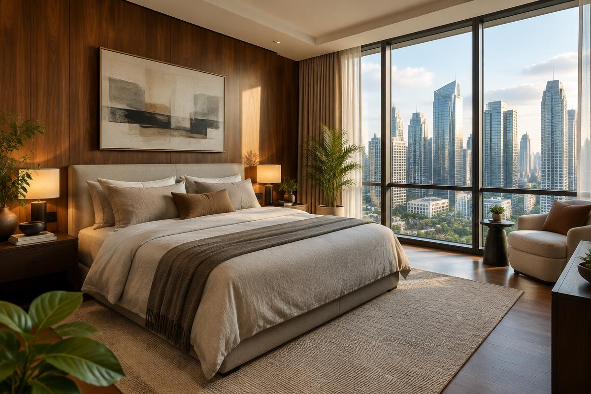 The City Retreat — illustrative BGC condominium interior